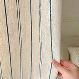 Beige Linen Curtain Panels – Gauze Semi - Sheer Window Drapes for Home - Hurbane Home