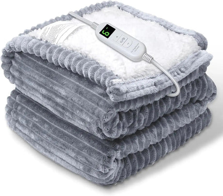 Best Heated Blanket - Electric Warmth & Comfort with Adjustable Settings - electric heated blanket - Hurbane Home