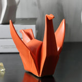 Bird Statue - Cute Desk Ornament Decorative Ceramic Animal Sculpture for Home Decor - Ceramic Animal Sculptures - Hurbane Home