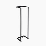 Stainless steel black bath towel roll rack mounted in modern bathroom