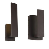 Black LED Wall Sconce – Outdoor Waterproof Aluminum Wall Lamp for Porch & Balcony - Hurbane Home