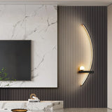 Forseti Minimalist Arc Linear LED Wall Light Modern Fixture