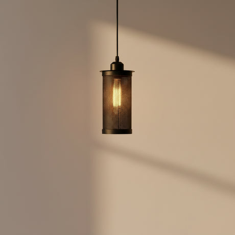 Black metal pendant chandelier thumbnail