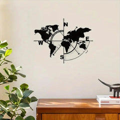 Black Metal Wall Art - Elegant Large Decor for Modern Living Room - black metal wall art - Hurbane Home