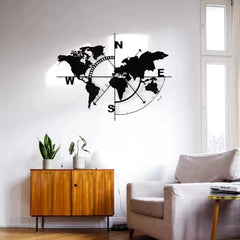 Black Metal Wall Art - Elegant Large Decor for Modern Living Room - black metal wall art - Hurbane Home