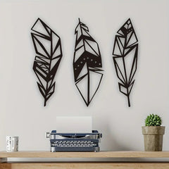 Black Metal Wall Art - Large Decorative Artwork for Stylish Living Rooms - black metal wall art - Hurbane Home