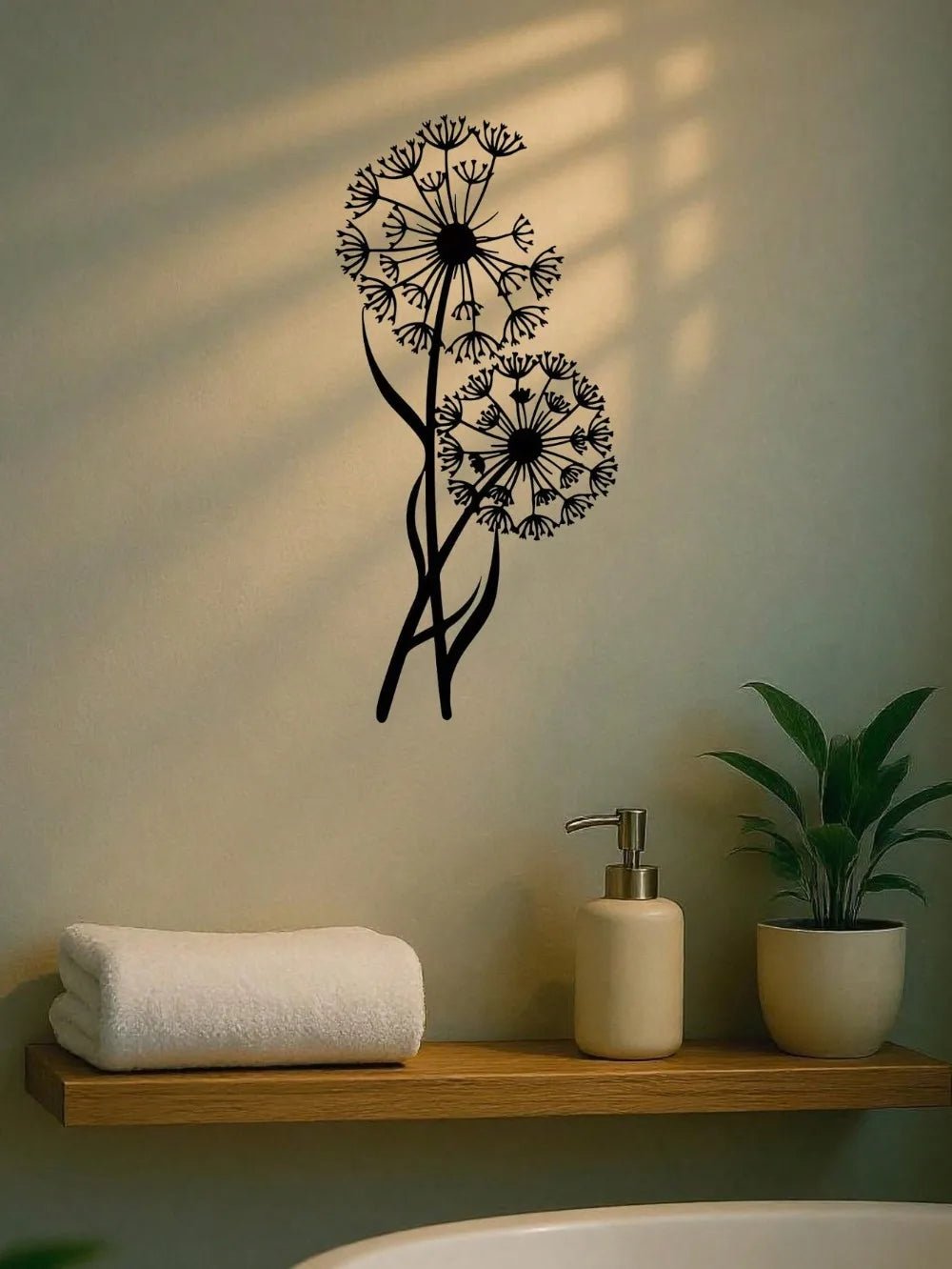 Black Metal Wall Art - Modern Geometric Design for Stylish Living Room Decor - black metal wall art - Hurbane Home