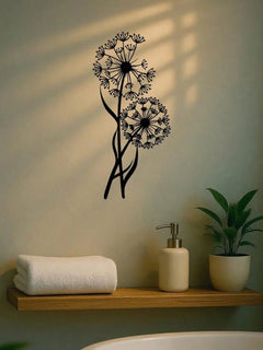 Black Metal Wall Art - Modern Geometric Design for Stylish Living Room Decor - black metal wall art - Hurbane Home