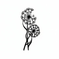 Black Metal Wall Art - Modern Geometric Design for Stylish Living Room Decor - black metal wall art - Hurbane Home