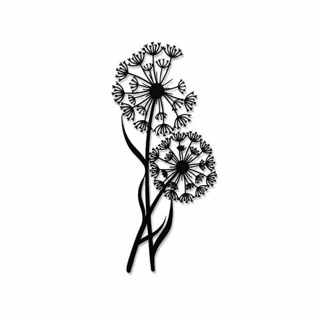 Black Metal Wall Art - Modern Geometric Design for Stylish Living Room Decor - black metal wall art - Hurbane Home