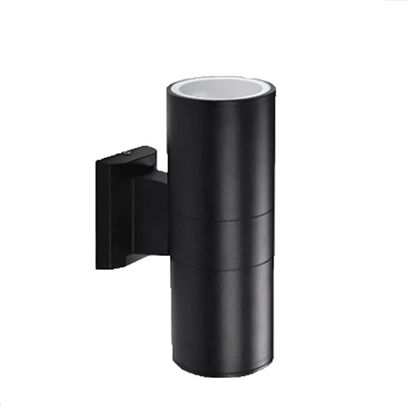 Black Outdoor Wall Lights - Sand Black Aluminum Outdoor Wall Sconce Porch Lamp - Hurbane Home