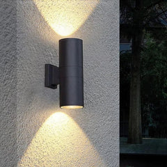 Black Outdoor Wall Lights - Sand Black Aluminum Outdoor Wall Sconce Porch Lamp - Hurbane Home