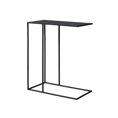 powder coated steel side table durable matte finish table
