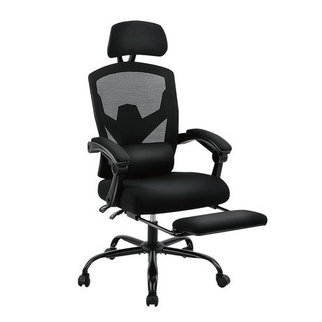 black adjustable ergonomic office chair