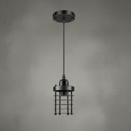 black metal pendant light without bulb