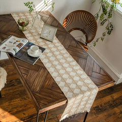 Bohemian Kitchen Runner - Macrame Table Decor for Chic Dining Aesthetics - Boho Table Runner - Hurbane Home