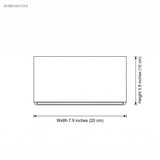 Rectangular up and down wall sconce dimensions diagram