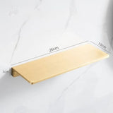 Brass Bathroom Shelf – Brushed Gold Wall - Mounted Storage Organizer - Hurbane Home