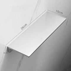 Brass Bathroom Shelf – Brushed Gold Wall - Mounted Storage Organizer - Hurbane Home
