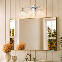 Brass seeded glass dome sconce detail view 26 showing finish and construction