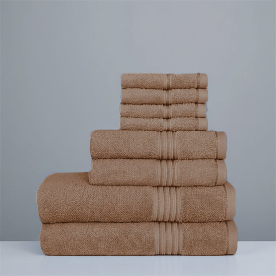 Premium Bath Towel Sets – 100% Egyptian Cotton, 550 GSM, 4 and 8-Piece Sets