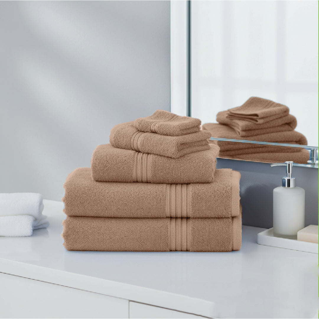 Premium Bath Towel Sets – 100% Egyptian Cotton, 550 GSM, 4 and 8-Piece Sets