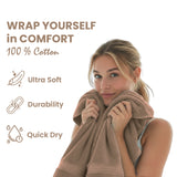 Premium Bath Towel Sets – 100% Egyptian Cotton, 550 GSM, 4 and 8-Piece Sets