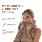 Premium Bath Towel Sets – 100% Egyptian Cotton, 550 GSM, 4 and 8-Piece Sets
