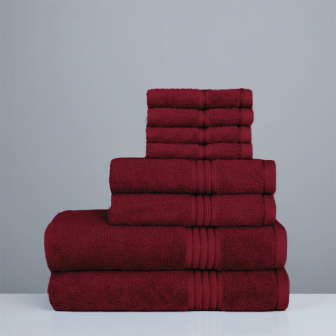 Premium Bath Towel Sets – 100% Egyptian Cotton, 550 GSM, 4 and 8-Piece Sets