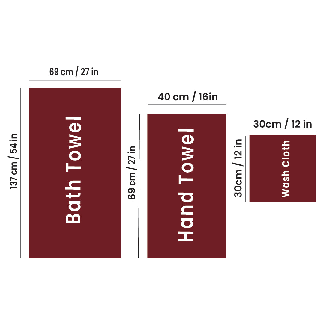 Premium Bath Towel Sets – 100% Egyptian Cotton, 550 GSM, 4 and 8-Piece Sets