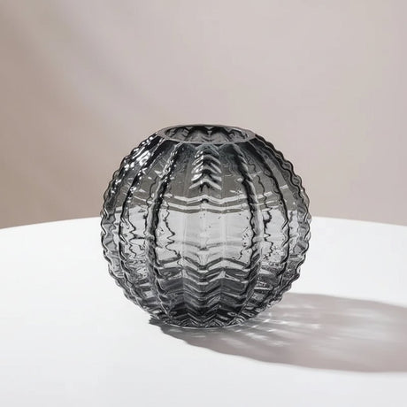 Cactus Glass Vase - Elegant Round Display for Optimal Plant Growth Decor - round glass vase - Hurbane Home