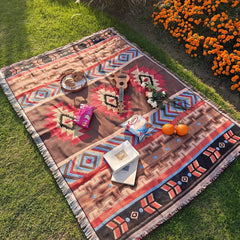 Camping Blanket - Soft Cotton Throw for Cozy Outdoor Picnics and Camping - Cotton Throw Blanket - Hurbane Home
