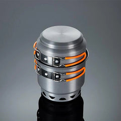 Camping Cookware Pot - Lightweight Backpacking Camp Stove for Outdoor Cooking Adventure - Backpacking Camp Stove - Hurbane Home
