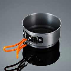 Camping Cookware Pot - Lightweight Backpacking Camp Stove for Outdoor Cooking Adventure - Backpacking Camp Stove - Hurbane Home