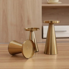 Candle Holders - Modern Metal Design for Elegant Centerpiece Display - Metal Candle Holders - Hurbane Home