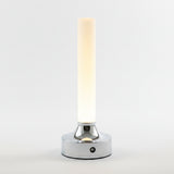 Candle led lamp styled on a desk