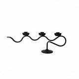 Candle Stick Holder - Elegant Black Metal for Modern Home Decor - Metal Candle Holders - Hurbane Home