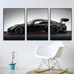 Car Wall Art – Vintage Industrial GT3RS Automotive Canvas Print - Hurbane Home