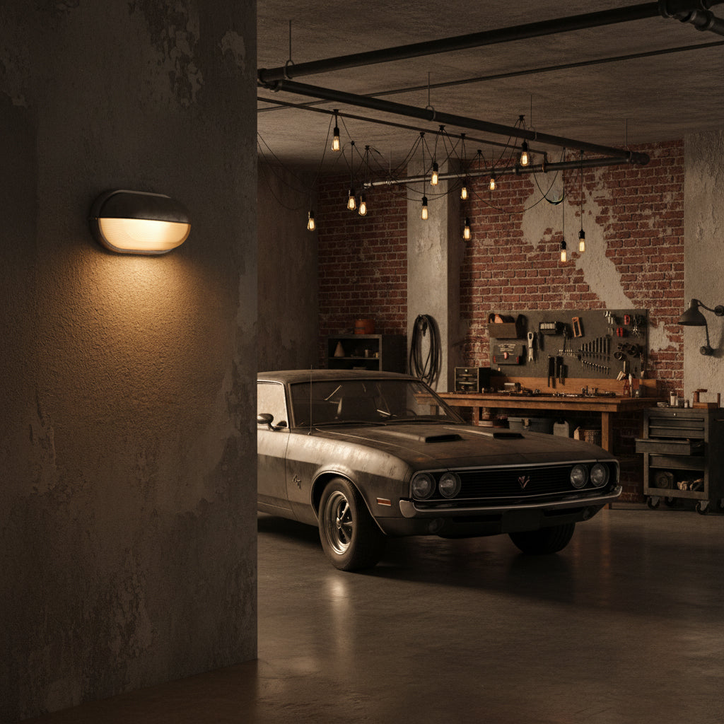 Cast aluminium bulkhead outdoor wall lamp additional product view 6