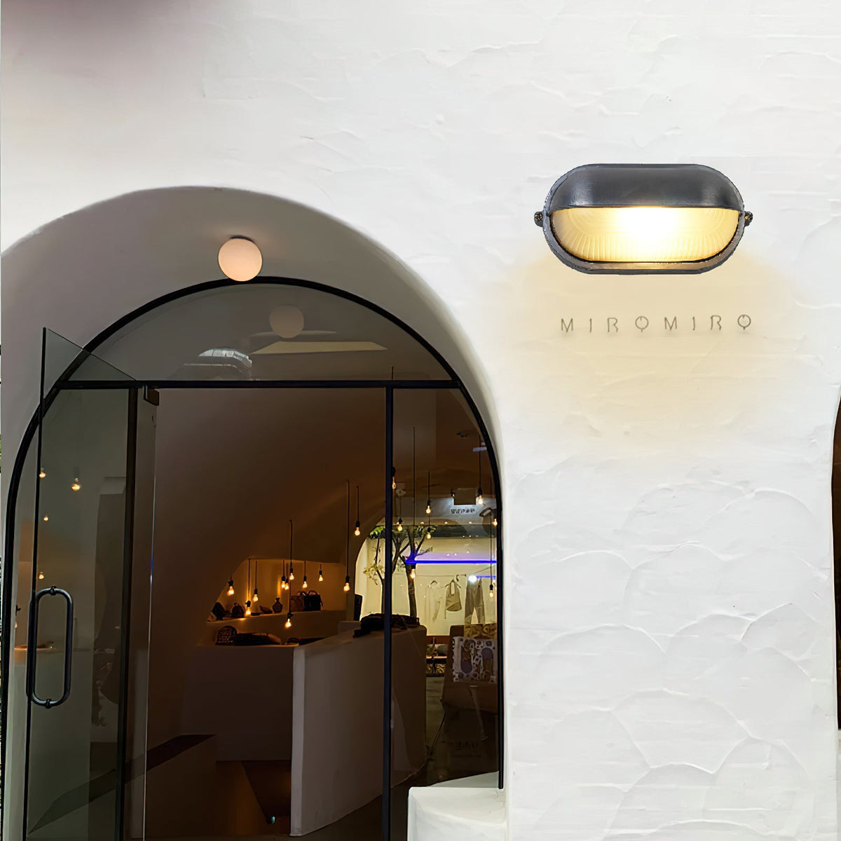 Cast aluminium bulkhead outdoor wall lamp further product image 16