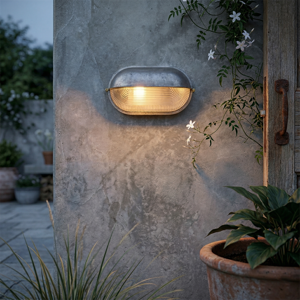 Cast aluminium bulkhead outdoor wall lamp colour option view 21