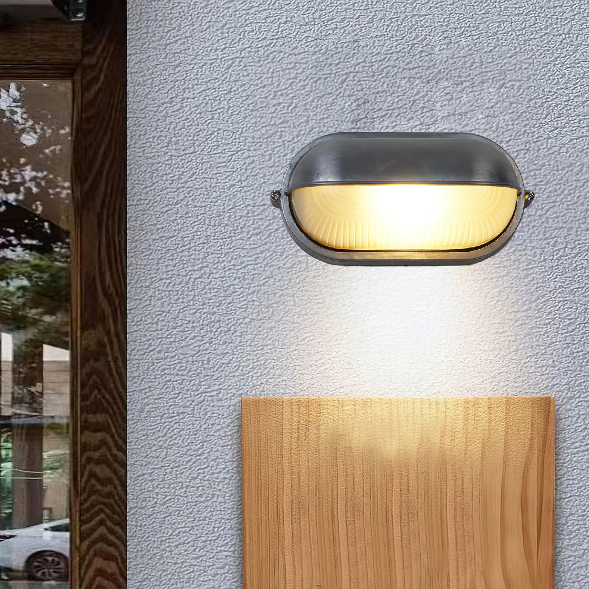 Cast aluminium bulkhead outdoor wall lamp supplementary product view 23