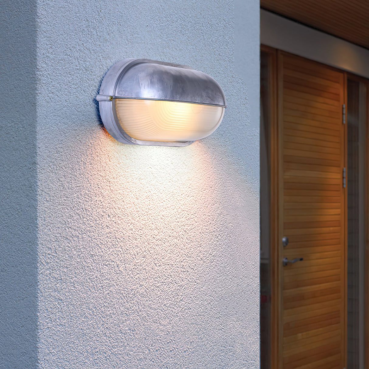 Cast aluminium bulkhead outdoor wall lamp further product image 28