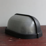 Cast aluminium bulkhead outdoor wall lamp close detail view 56