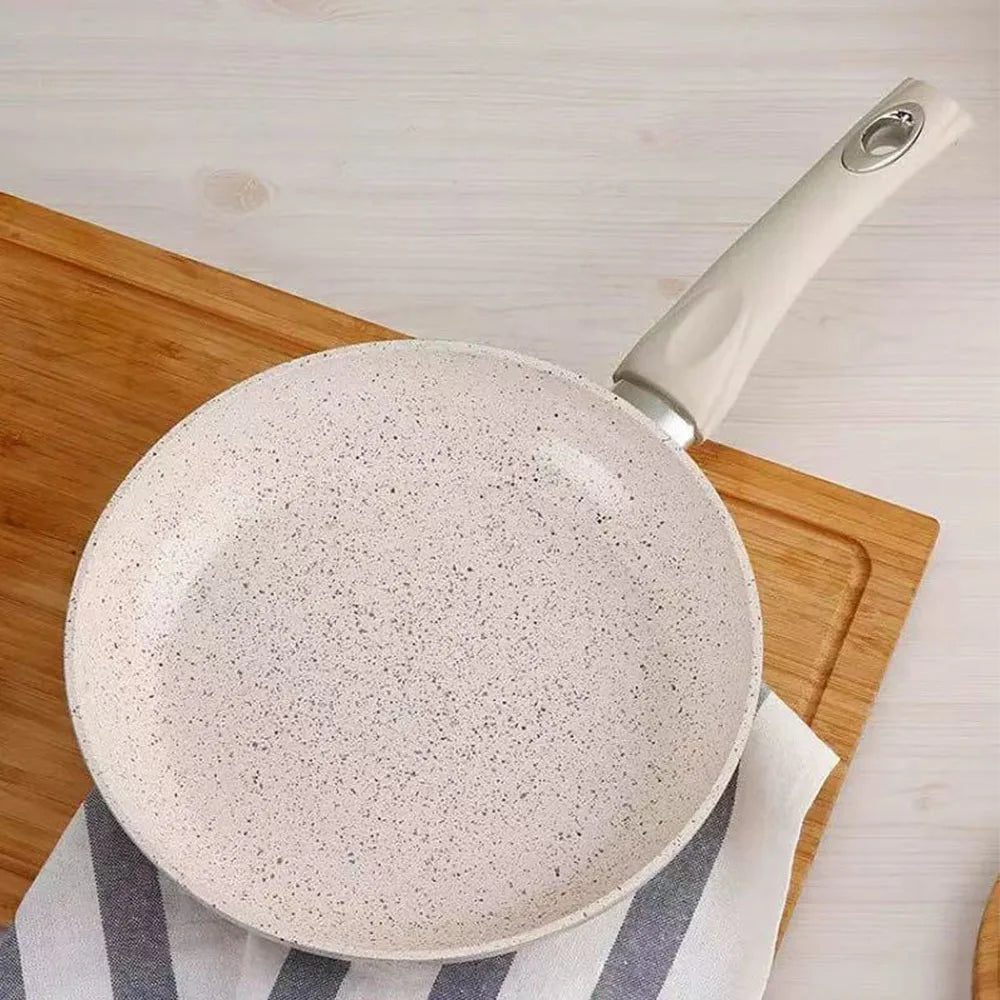 ceramic coated frying pans showing smooth nonstick cooking surface