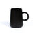ceramic coffee cup reusable with smooth pottery finish and handgrip