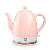 Ceramic Electric Kettle - Pink Gooseneck Pour Over Tea Brewer - Ceramic Electric Kettle - Hurbane Home