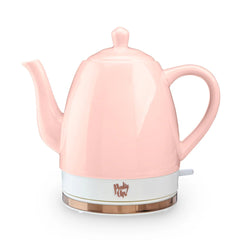 Ceramic Electric Kettle - Pink Gooseneck Pour Over Tea Brewer - Ceramic Electric Kettle - Hurbane Home