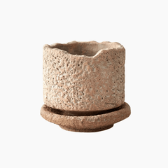 Ceramic Flower Vase – Retro Pottery Rustic Tabletop Decor - Hurbane Home
