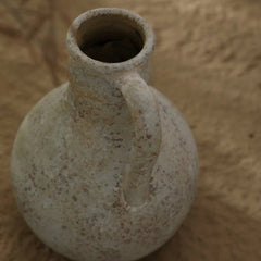 Ceramic Handmade Vase – Retro 8.1 - Inch Tabletop Decorative Flower Pot - Hurbane Home